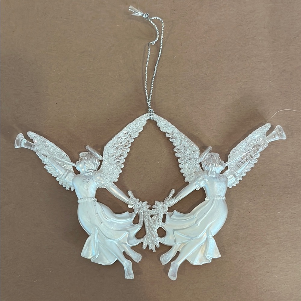 Elegant White Angel Ornament